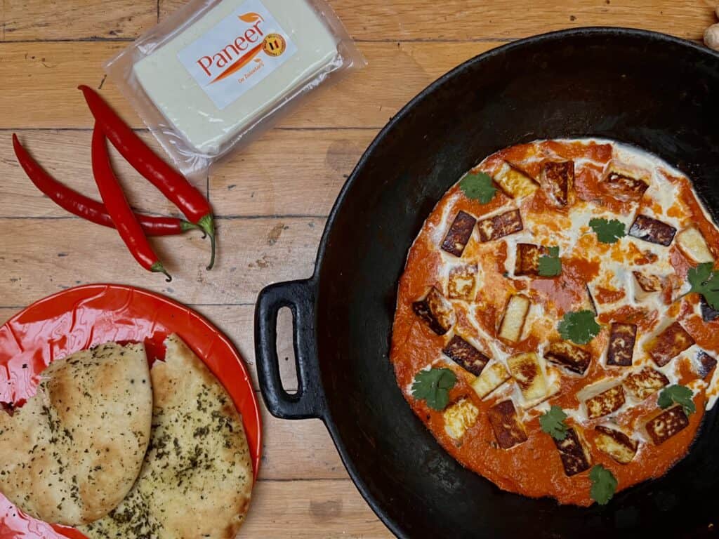 paneer recepten, paneer makhani recept
