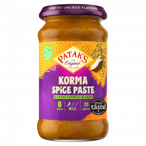 Korma spice paste met geroosterde bloemkool voor vegetarische gerechten.