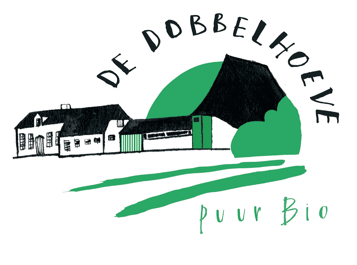 Logo van De Zuivelarij met boerderij en groene elementen.