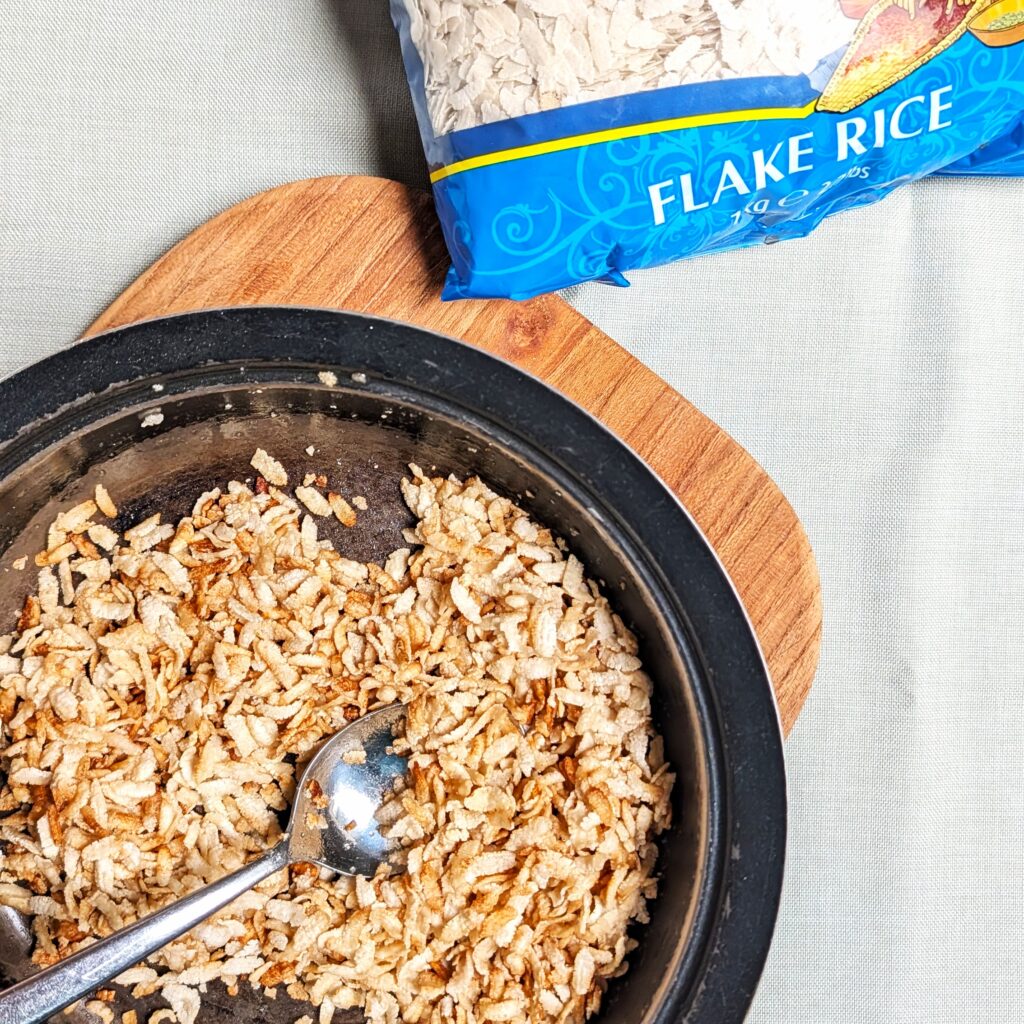 Urfa Biber, gepofte rijstvlokken